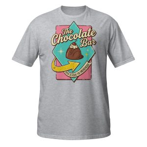 The Chocolate Bar Retro T-Shirt - Image 1