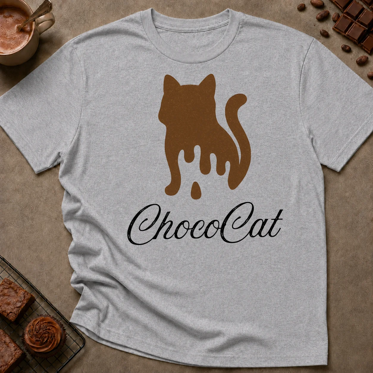 Choco Cat T-Shirt - Image 1