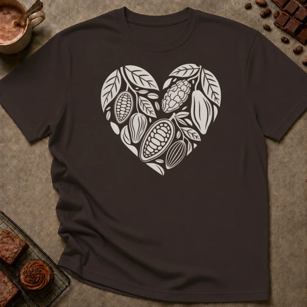 Chocolate Heart Graphic T-Shirt
