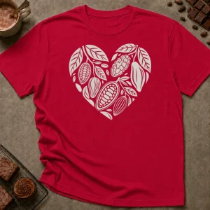 Chocolate Heart Graphic T-Shirt - Image 6