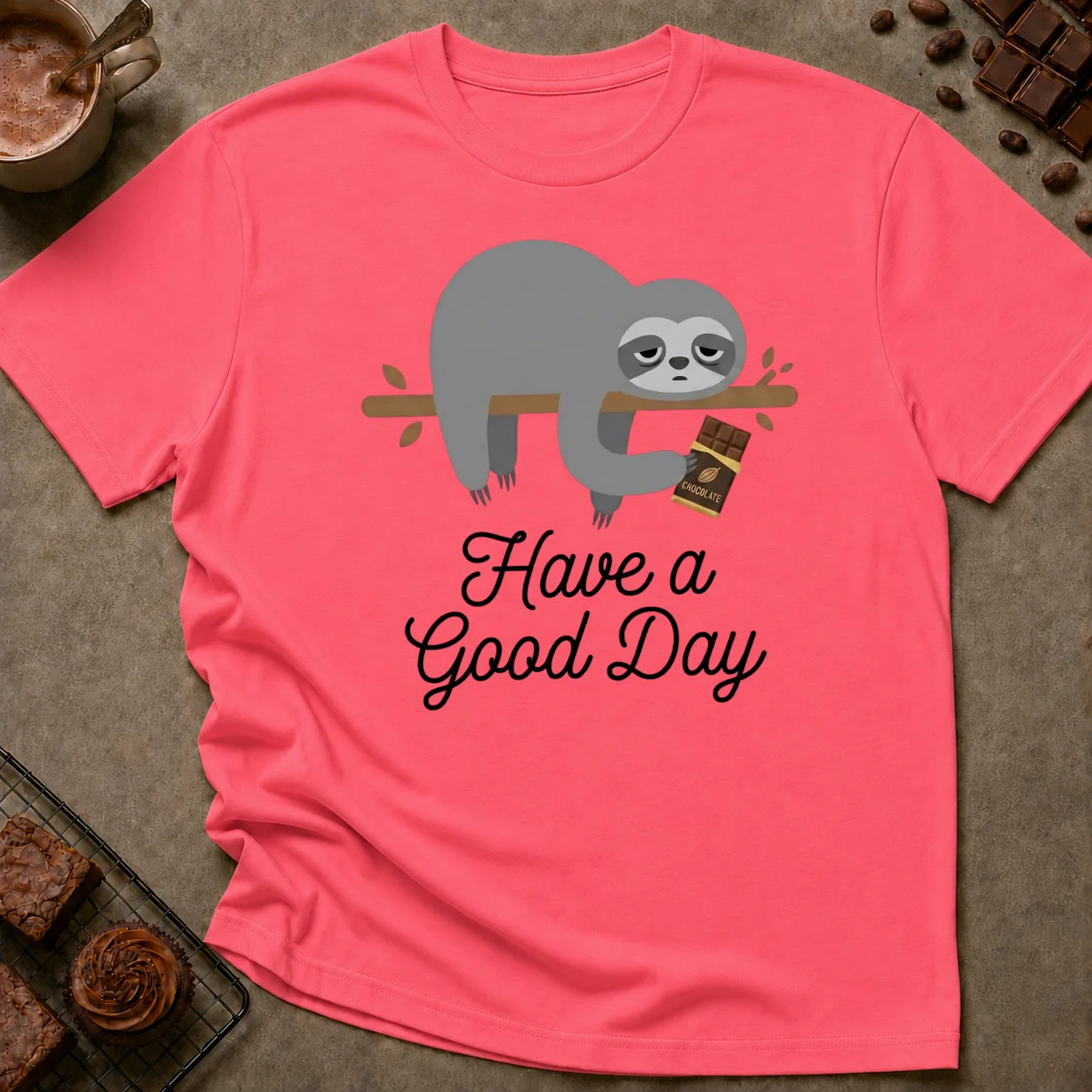 Have A Good Day Sloth T-Shirt - Image 1