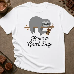 Have A Good Day Sloth T-Shirt - Image 6