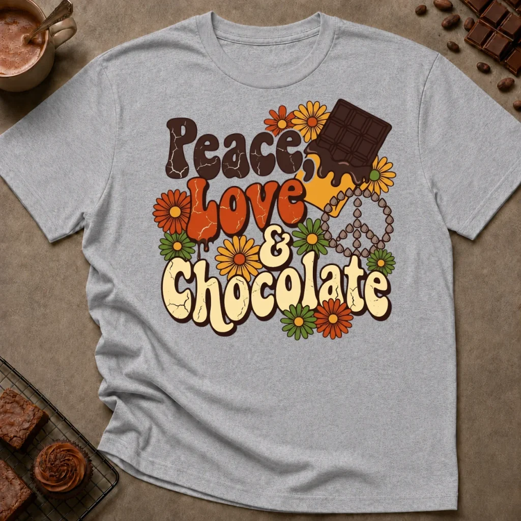 Peace Love and Chocolate T-Shirt