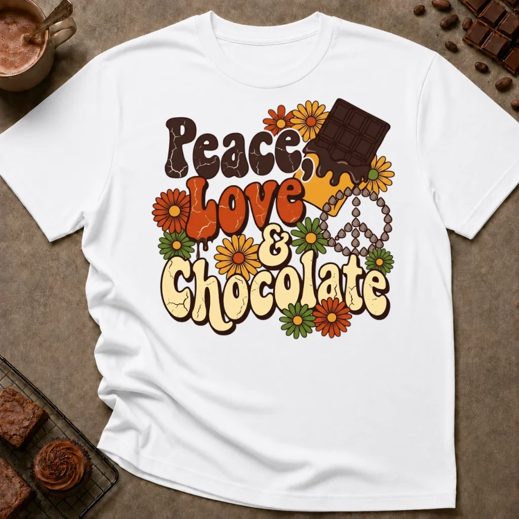 Peace Love and Chocolate T-Shirt