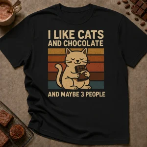 Cats and Chocolate T-Shirt - Image 1