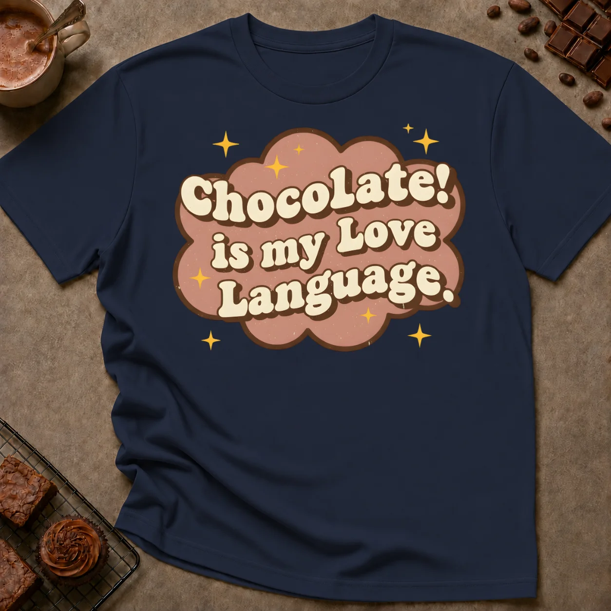 Chocolate is My Love Language T-Shirt - Image 3