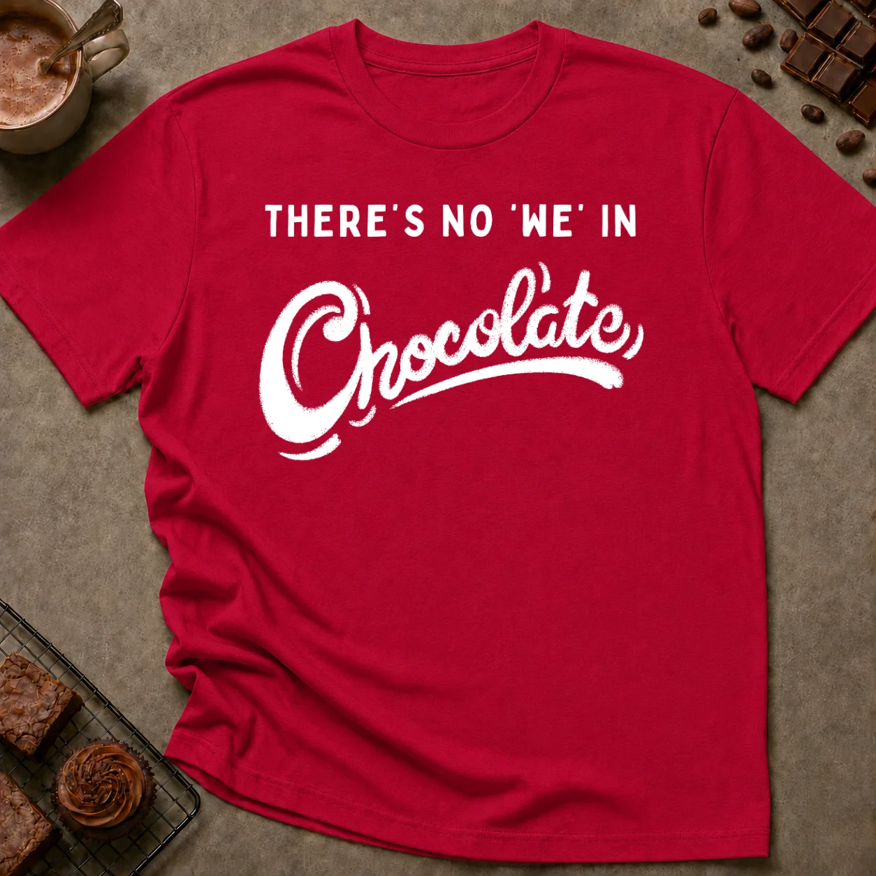 No We in Chocolate T-Shirt - Image 4