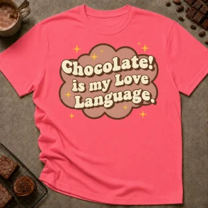 Chocolate is My Love Language T-Shirt - Image 1