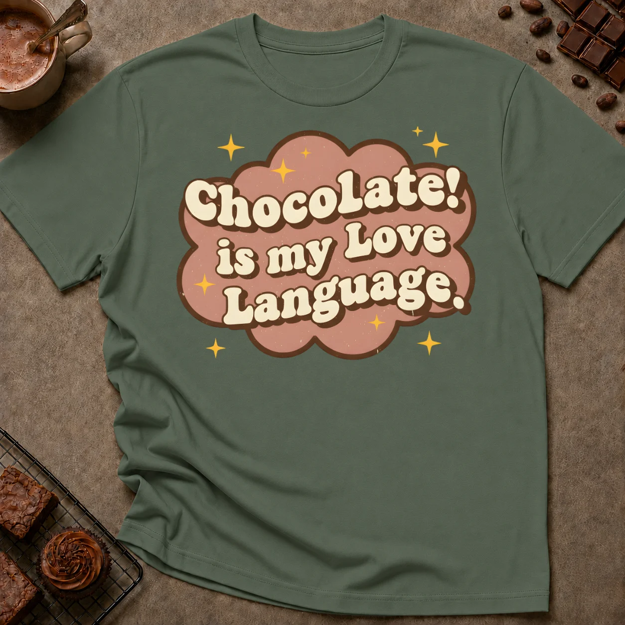 Chocolate is My Love Language T-Shirt - Image 5