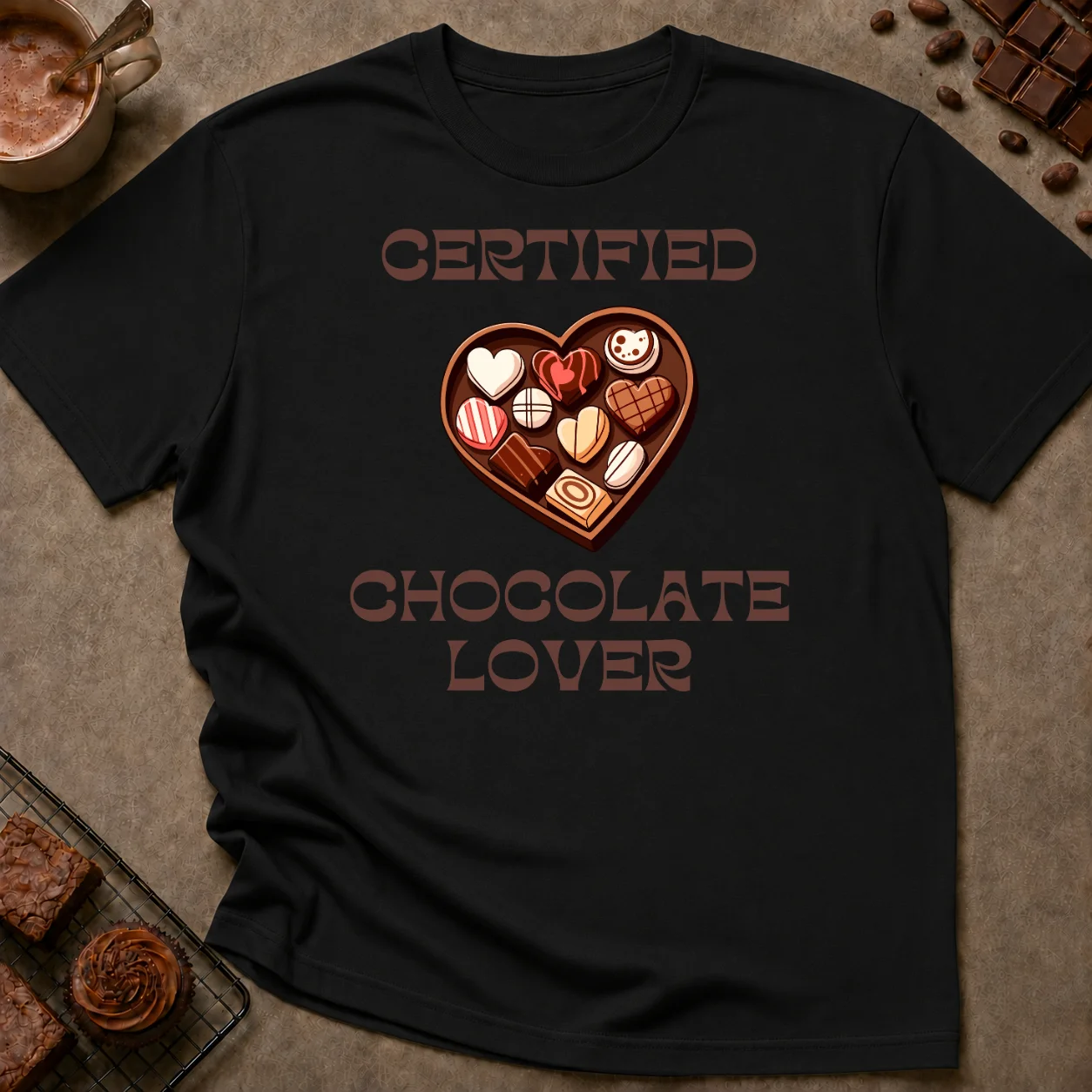 Certified Chocolate Lover T-Shirt - Image 2