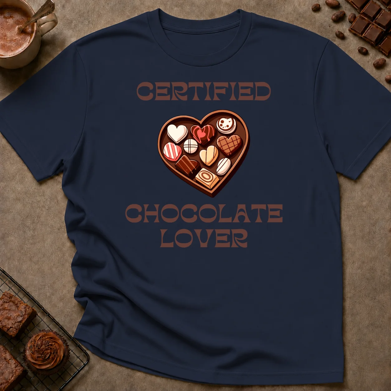 Certified Chocolate Lover T-Shirt - Image 3