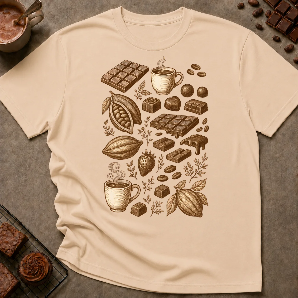 Chocolate Graphic T-Shirt - Image 3