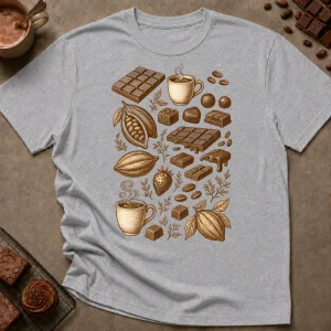 Chocolate Graphic T-Shirt - Image 1