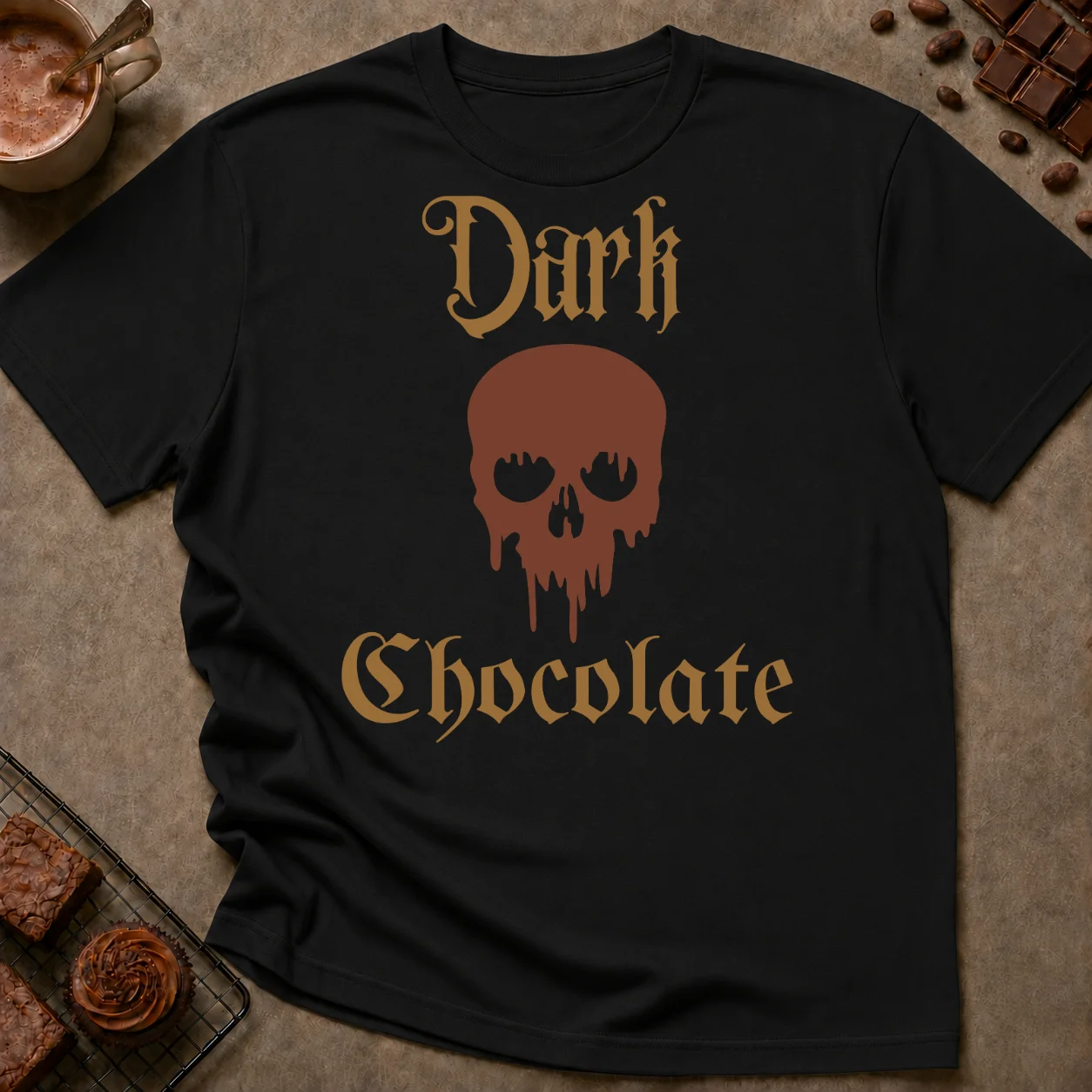 Dark Chocolate Graphic T-Shirt - Image 1