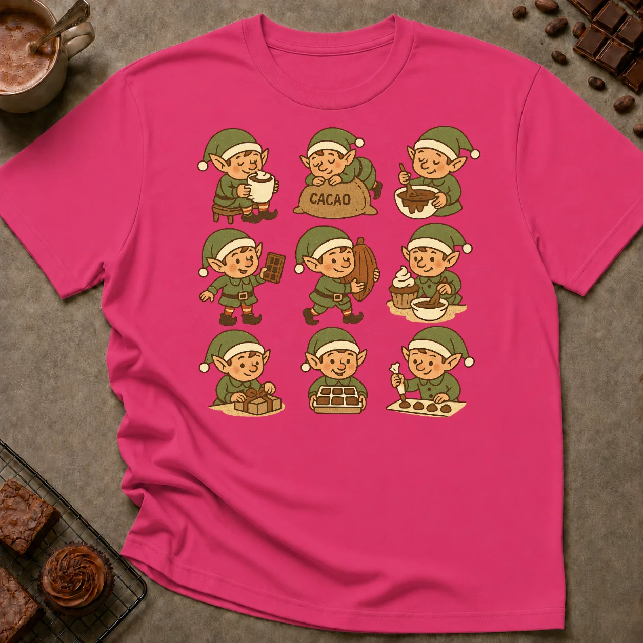 Chocolate Elves T-Shirt - Image 3