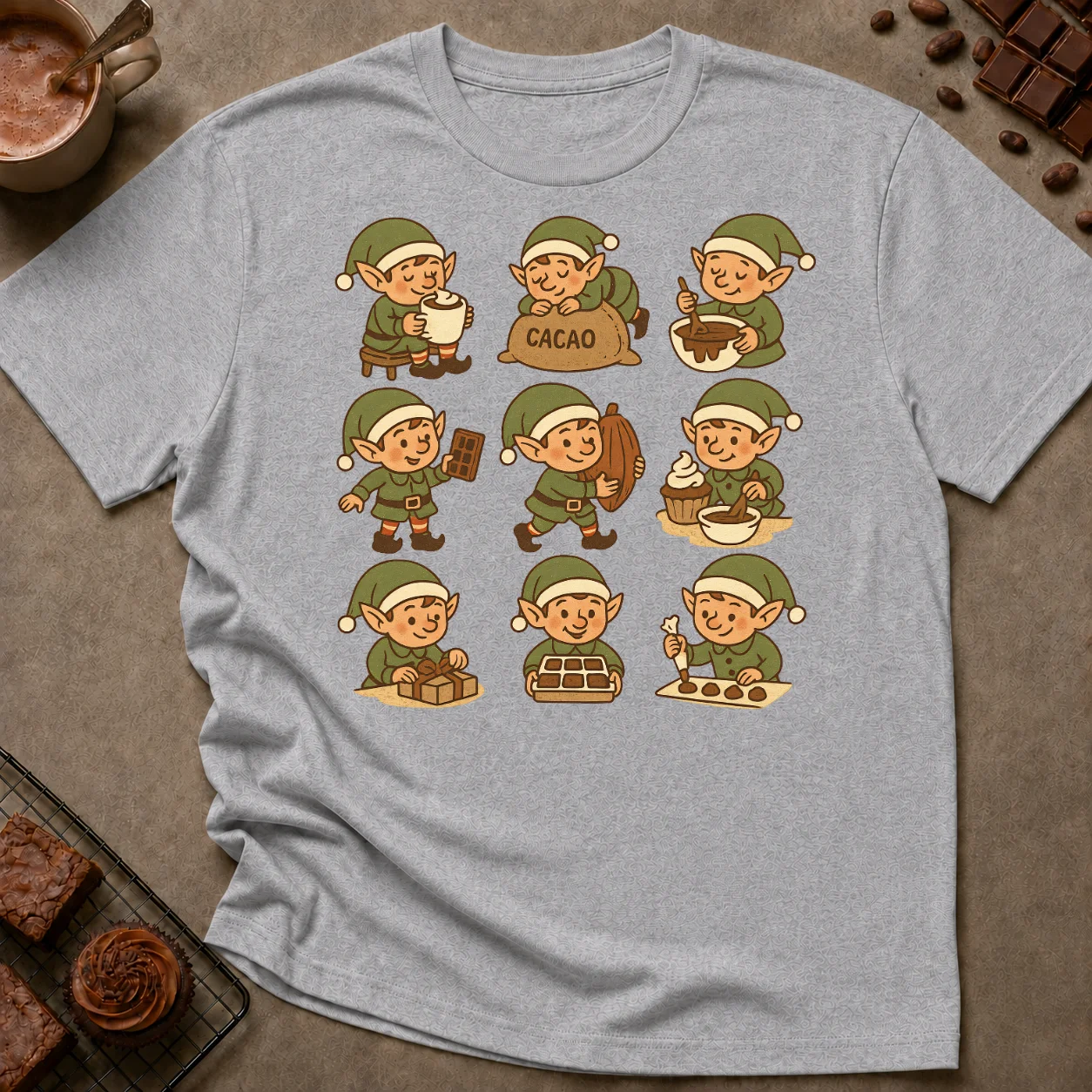 Chocolate Elves T-Shirt - Image 1