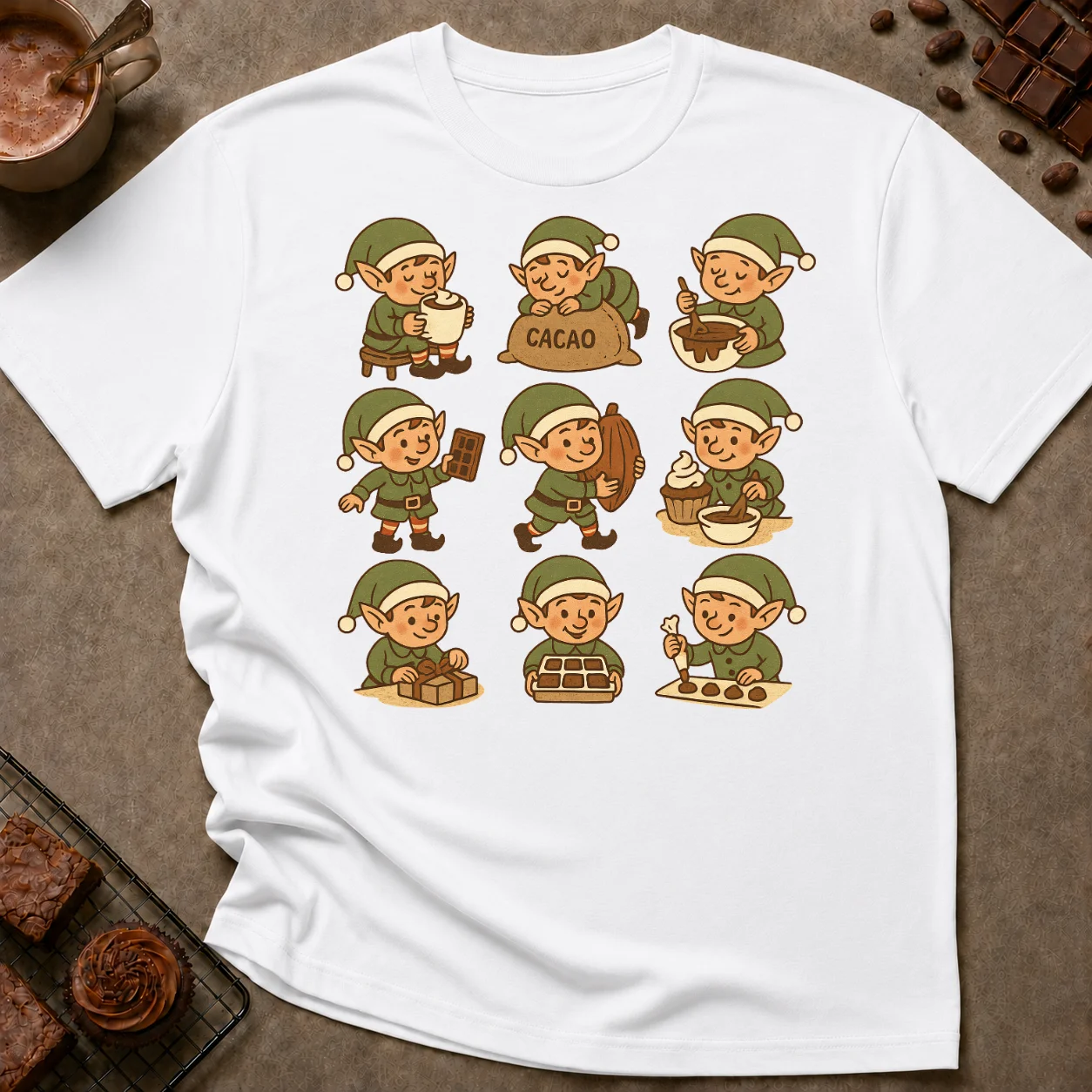 Chocolate Elves T-Shirt - Image 6