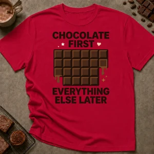 Chocolate First T-Shirt - Image 2