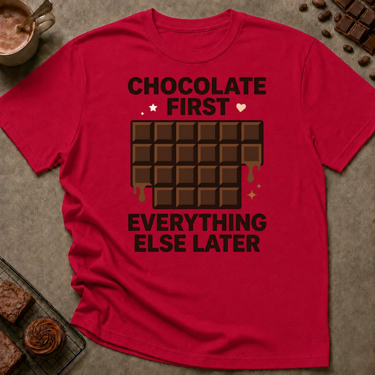 Chocolate First T-Shirt - Image 2