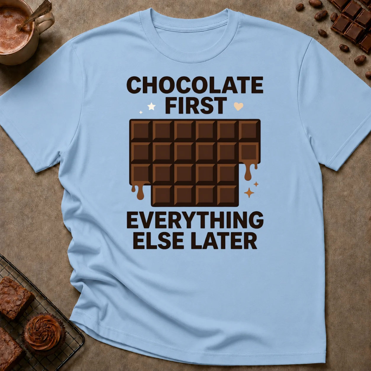 Chocolate First T-Shirt - Image 3