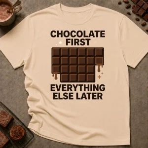 Chocolate First T-Shirt - Image 4
