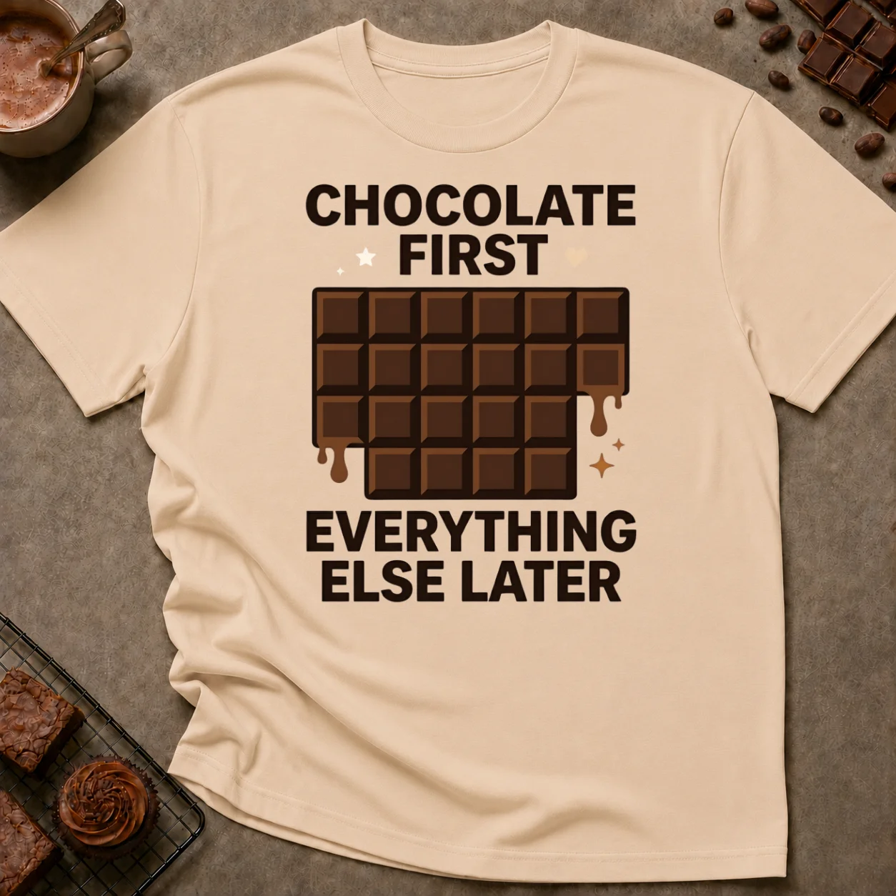 Chocolate First T-Shirt - Image 4