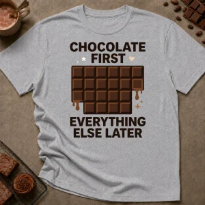 Chocolate First T-Shirt - Image 1