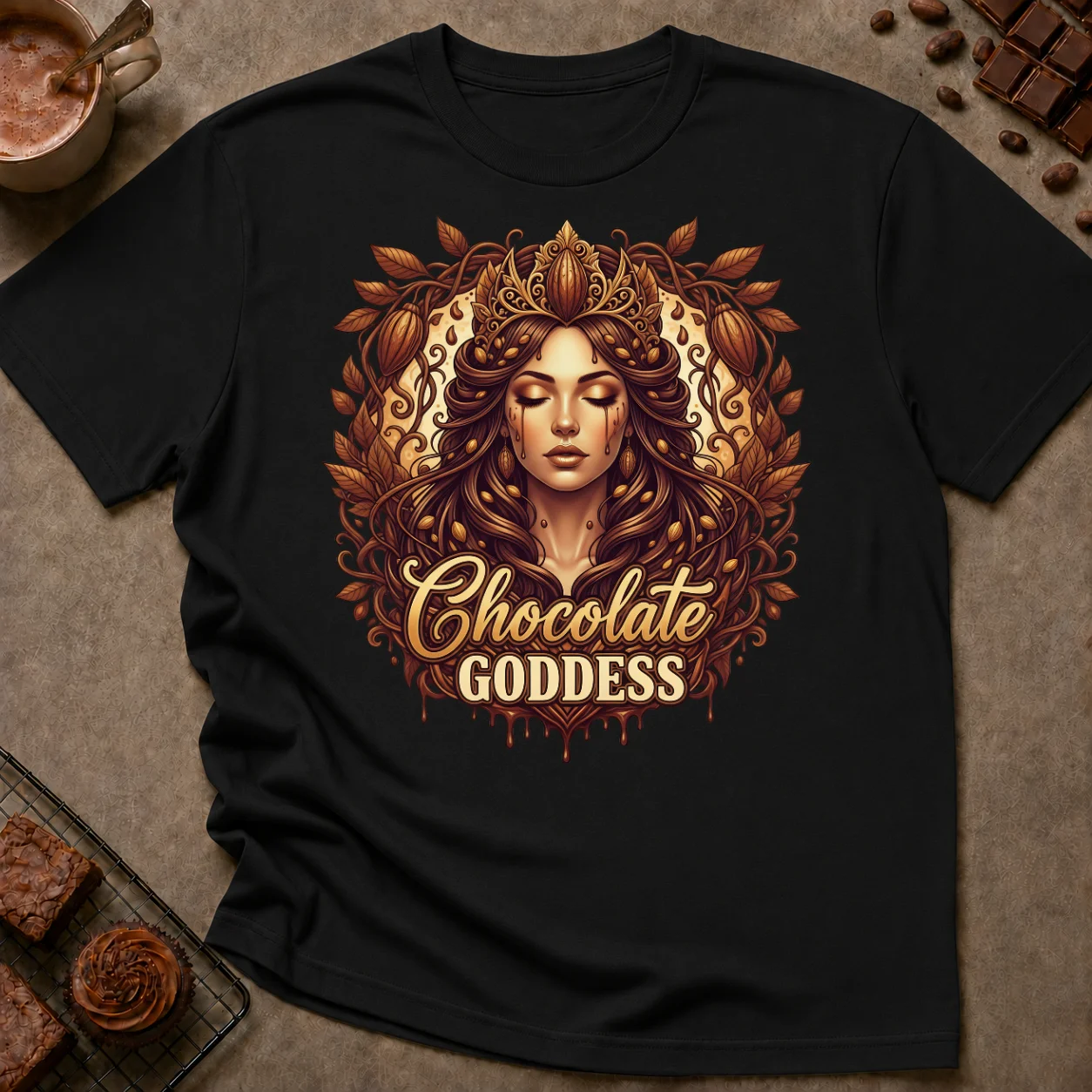Chocolate Goddess T-Shirt - Image 1