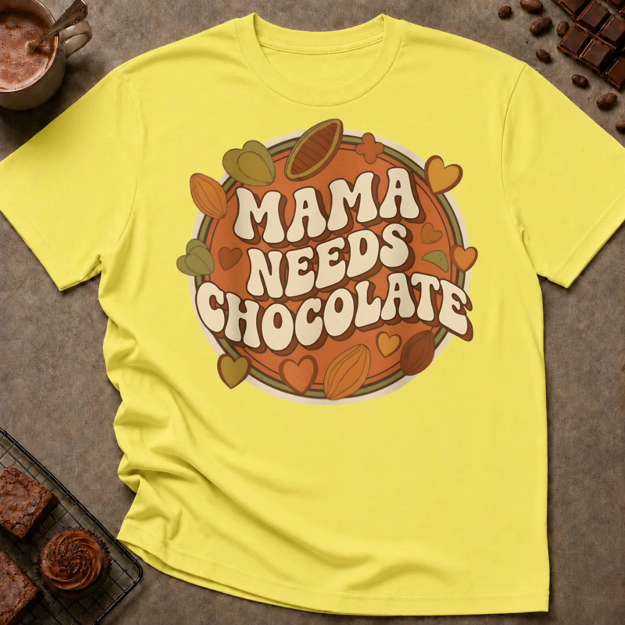Mama Needs Chocolate T-Shirt - Image 5