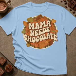 Mama Needs Chocolate T-Shirt - Image 3