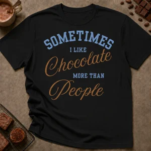 Chocolate More Than People T-Shirt - Image 1