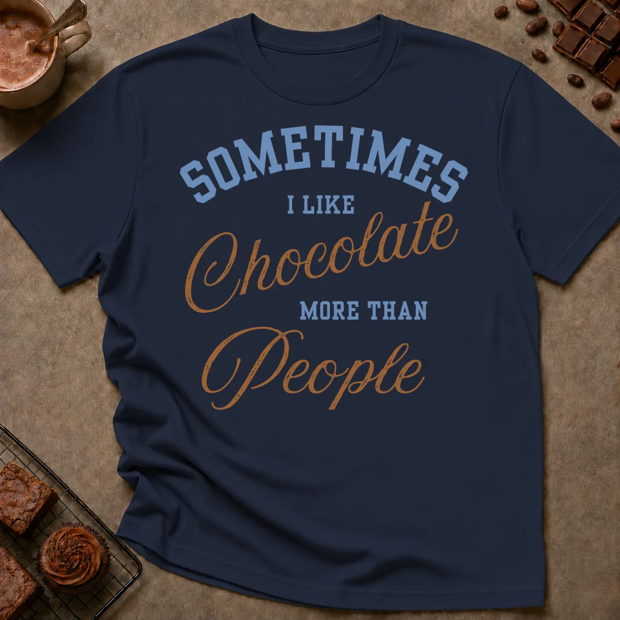 Chocolate More Than People T-Shirt - Image 2