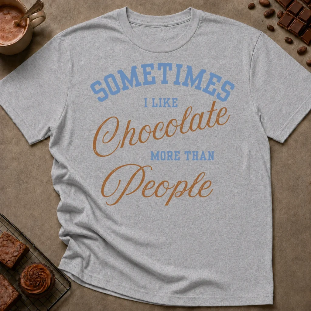 Chocolate More Than People T-Shirt