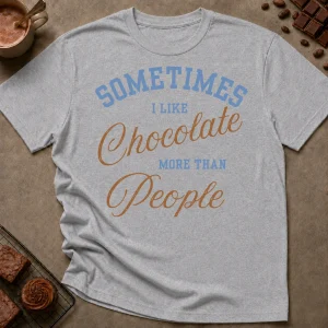 Chocolate More Than People T-Shirt - Image 4