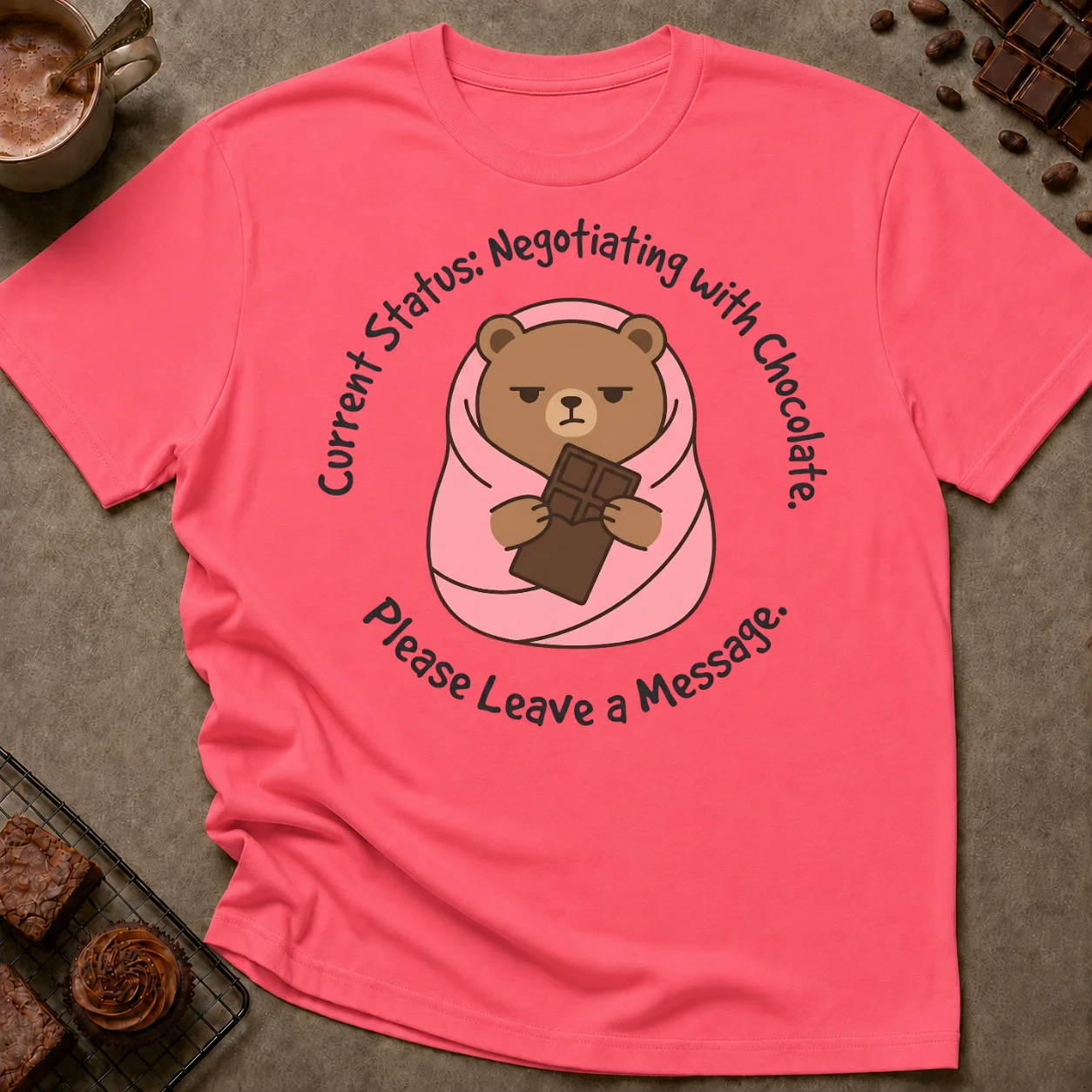 Negotiating With Chocolate T-Shirt - Image 2