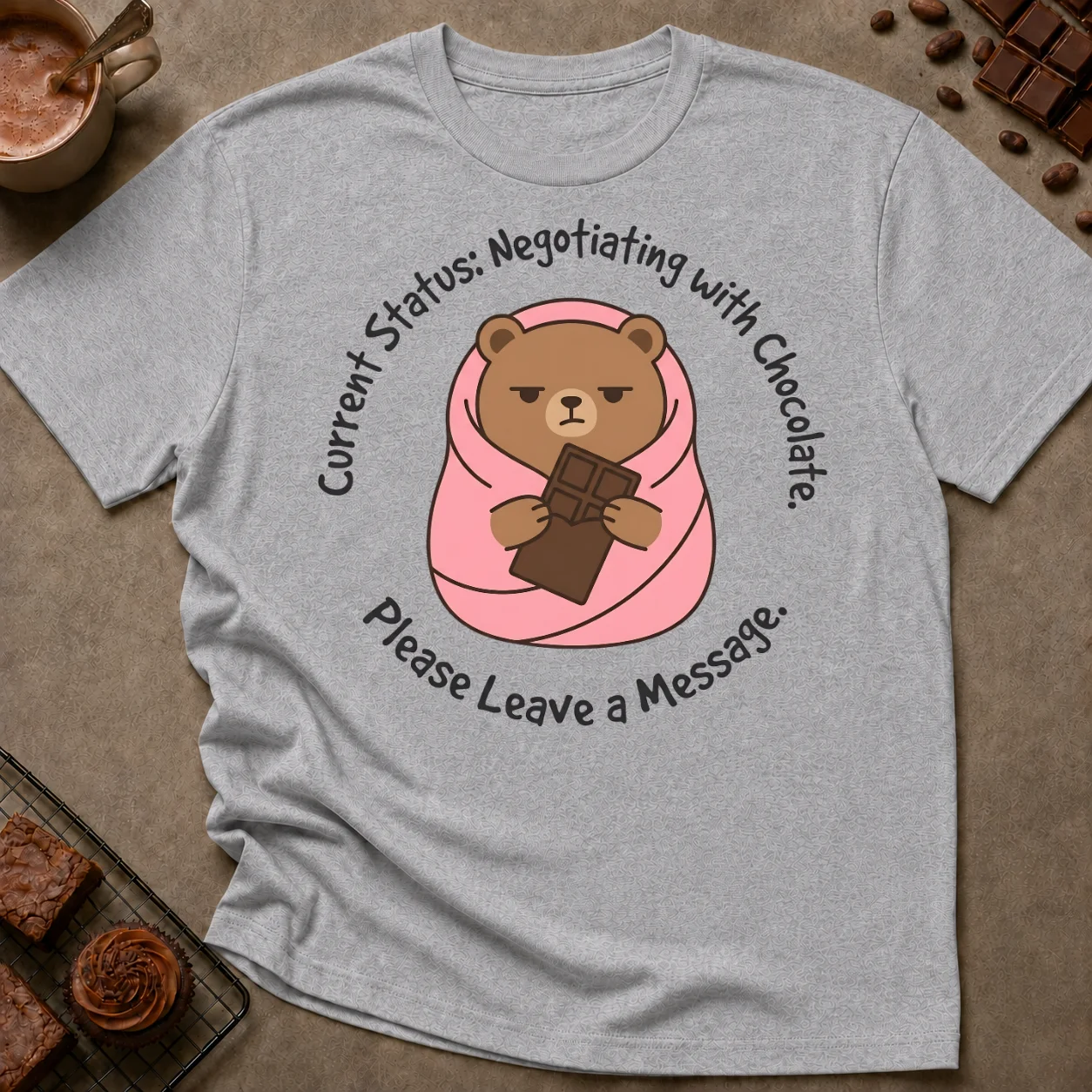 Negotiating With Chocolate T-Shirt - Image 1