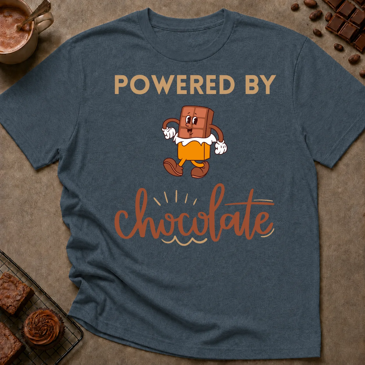 Powered by Chocolate T-Shirt - Image 4