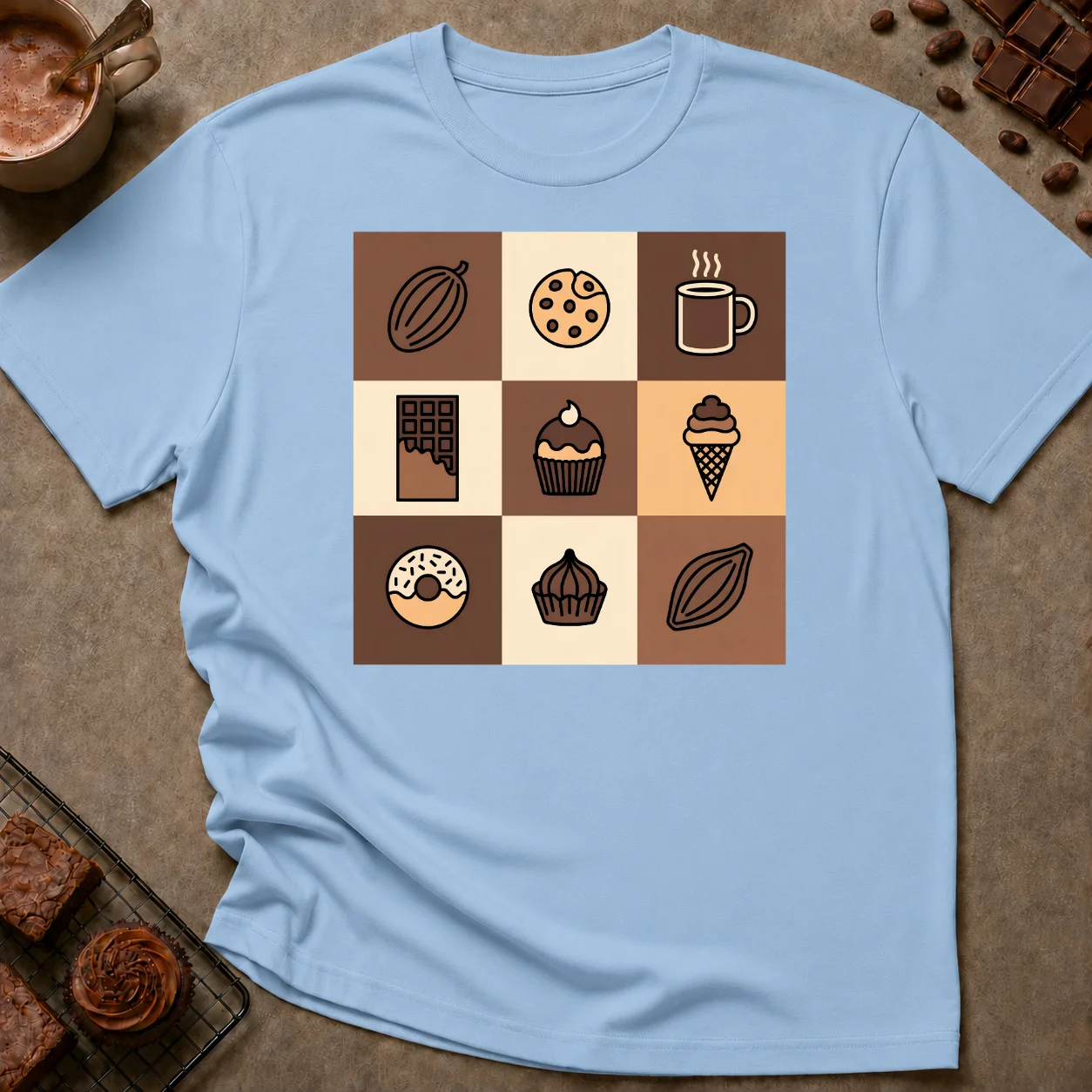 Chocolate Snacks T-Shirt - Image 4