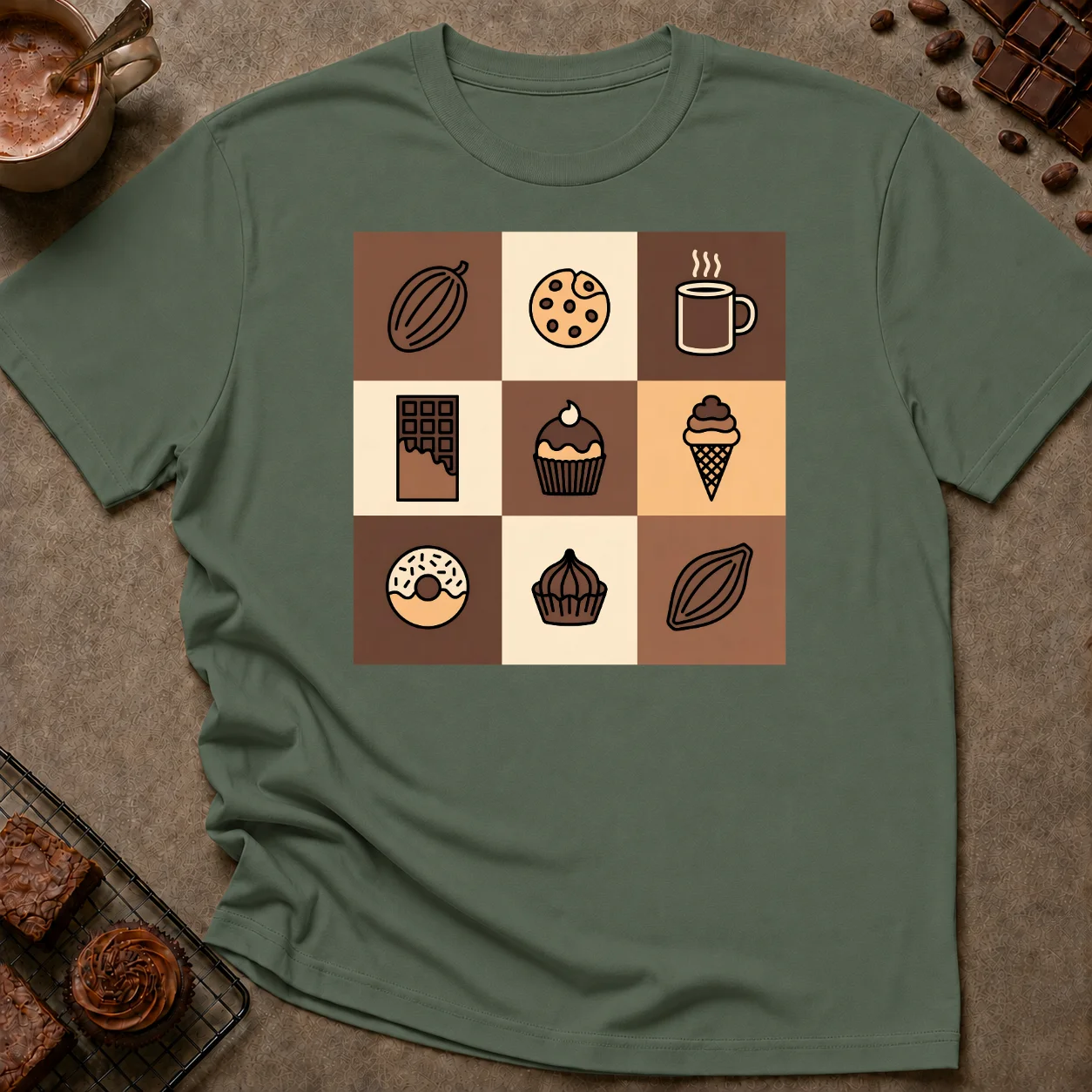 Chocolate Snacks T-Shirt - Image 1