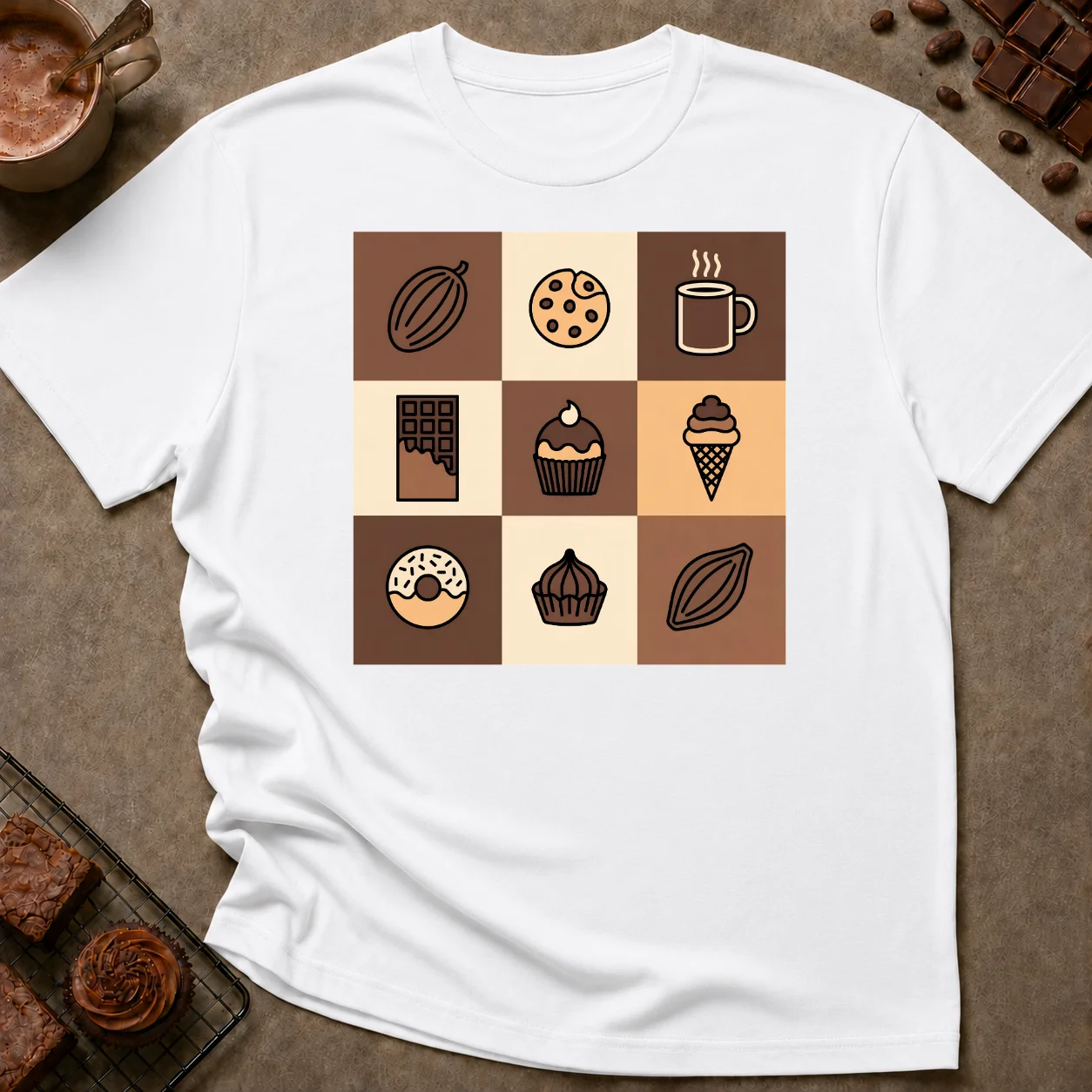 Chocolate Snacks T-Shirt - Image 6