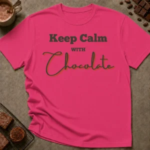 Keep Calm With Chocolate T-Shirt - Image 2