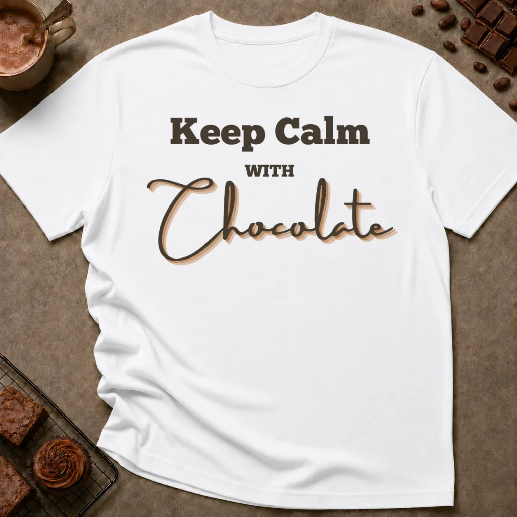 Keep Calm With Chocolate T-Shirt