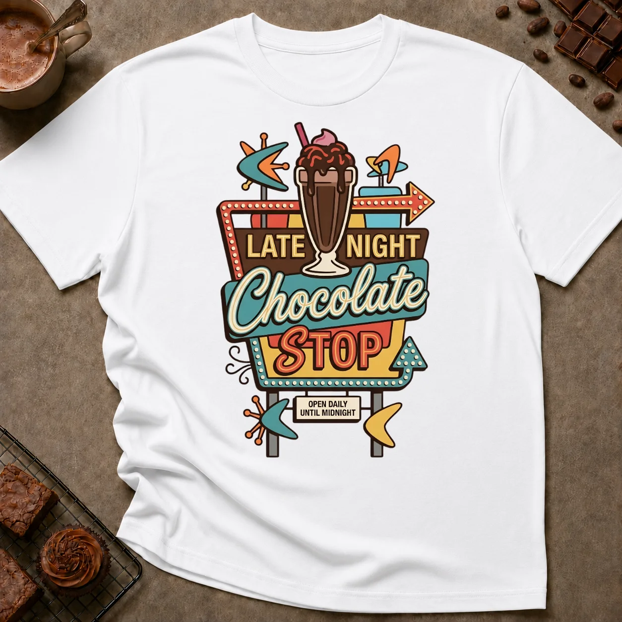 Late Night Chocolate T-Shirt - Image 8