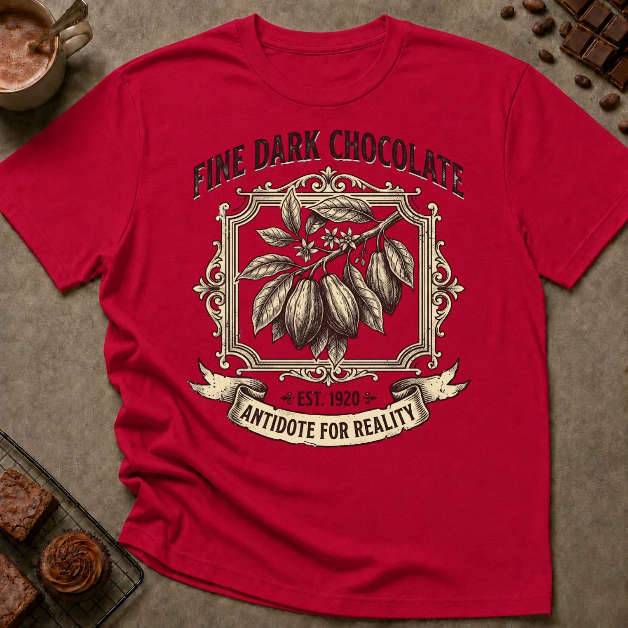 Fine Dark Chocolate T-Shirt - Image 3