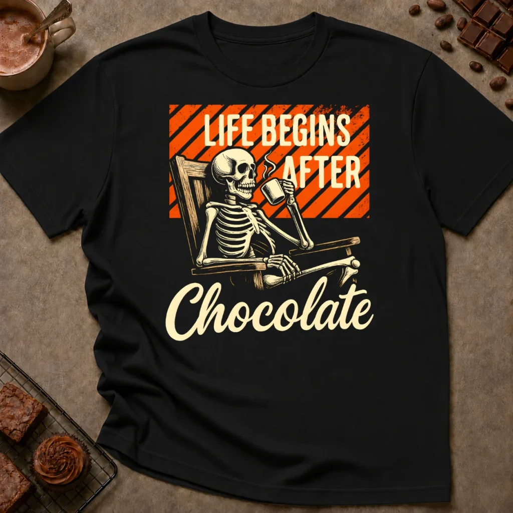 Life Begins After Chocolate T-Shirt