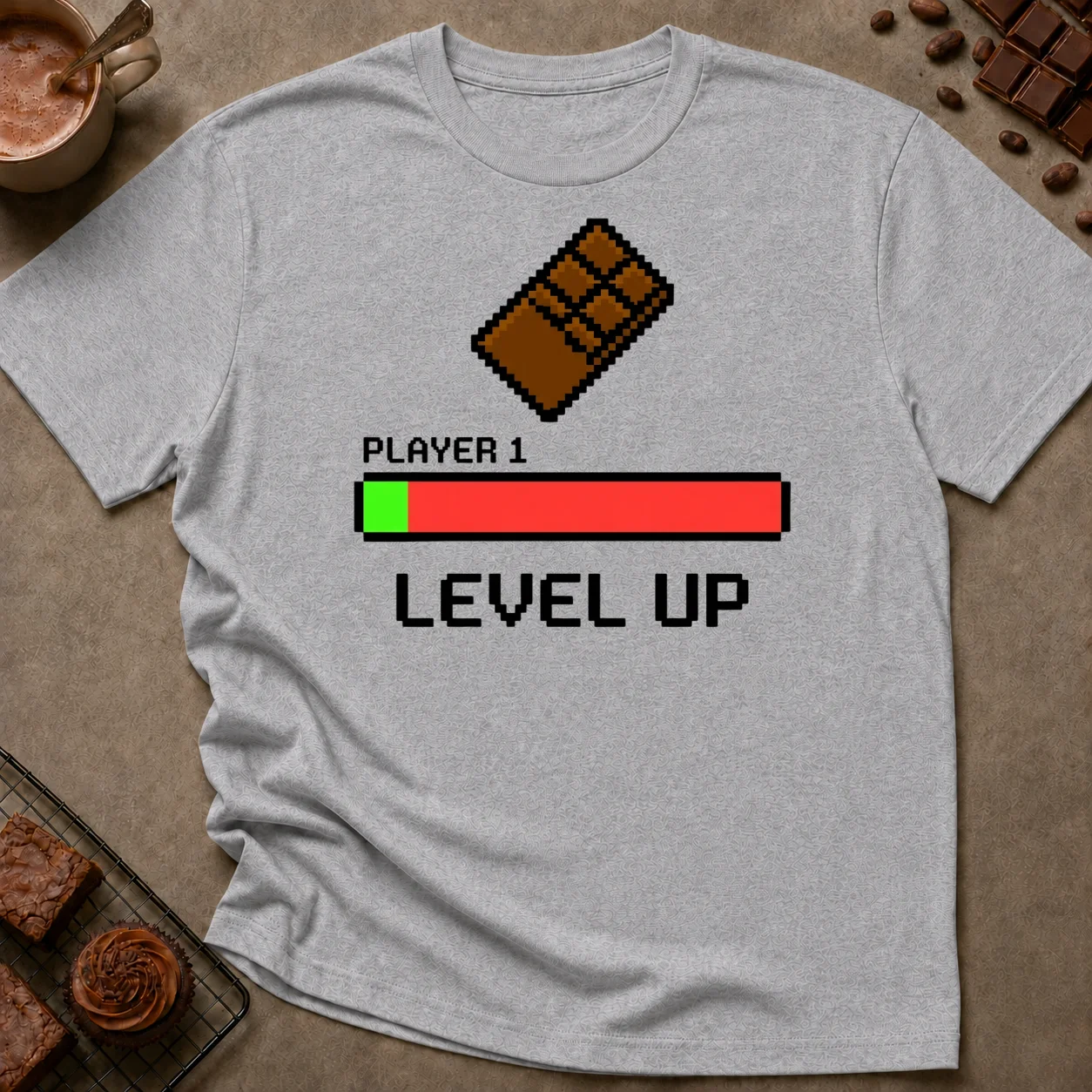 Player 1 Level Up T-Shirt - Image 4