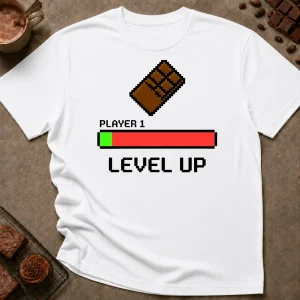 Player 1 Level Up T-Shirt - Image 5