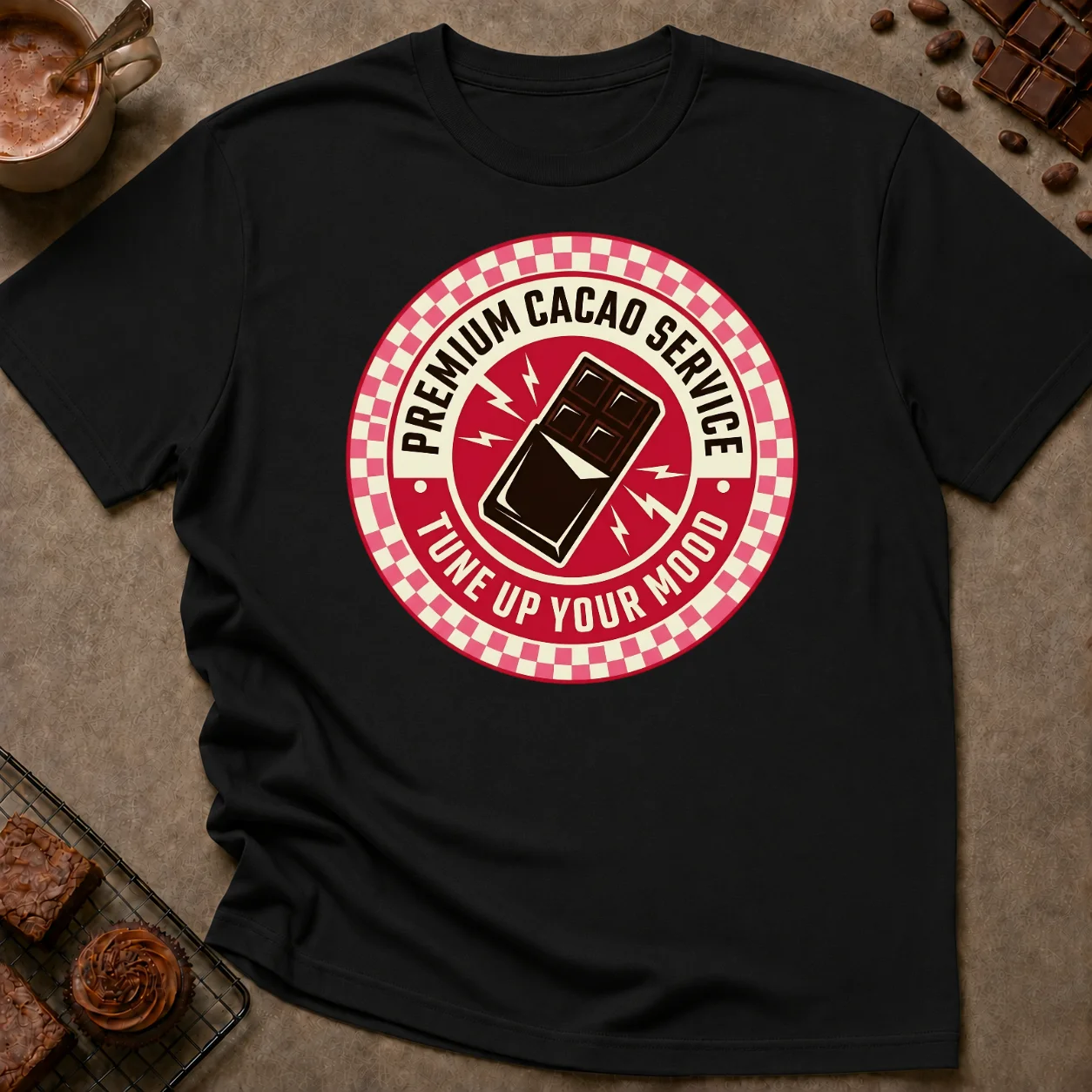 Premium Cacao Service T-Shirt - Image 2