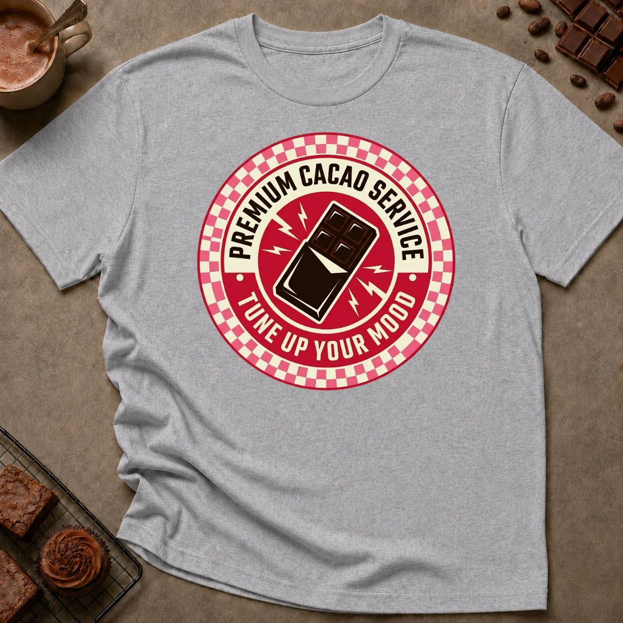 Premium Cacao Service T-Shirt - Image 1